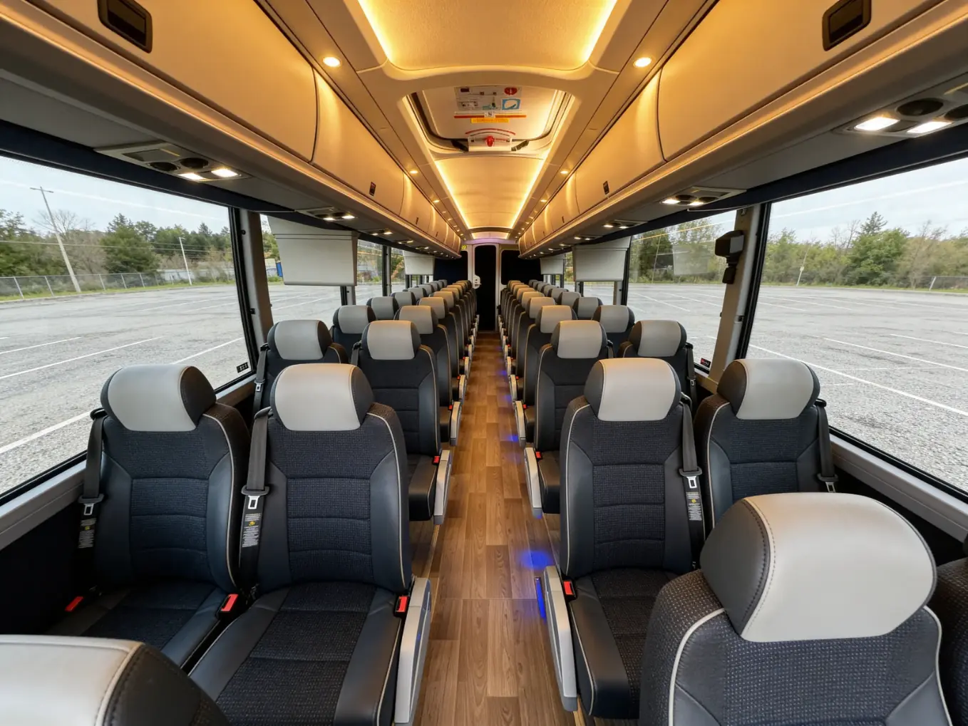 minibus rental interior