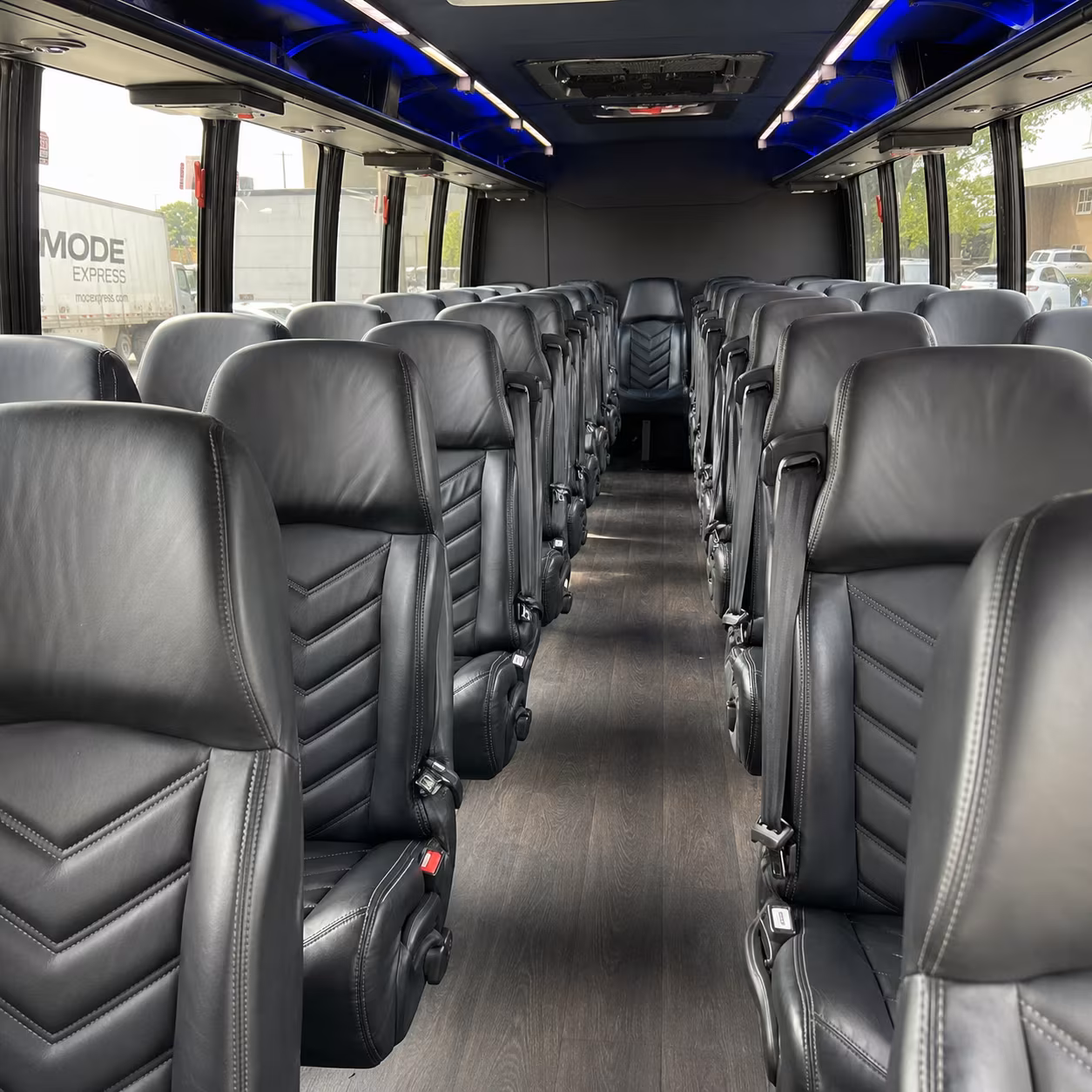 28 passenger minibus interior