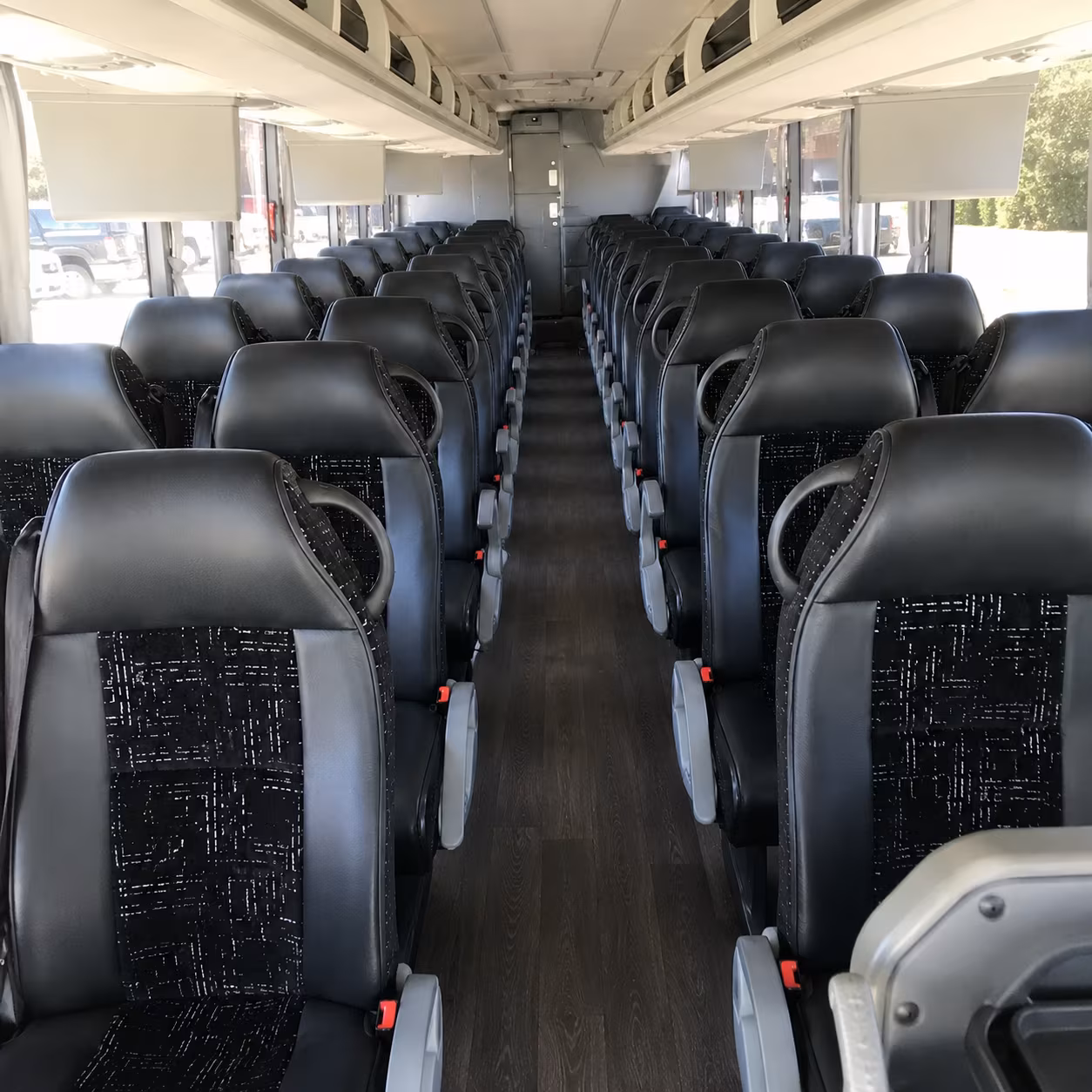 tampa charter bus rental inside