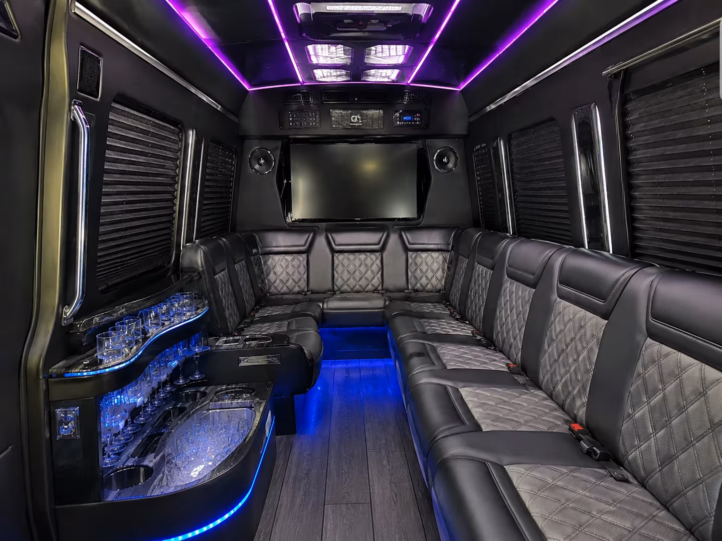 tampa private event transportation onboard seating
